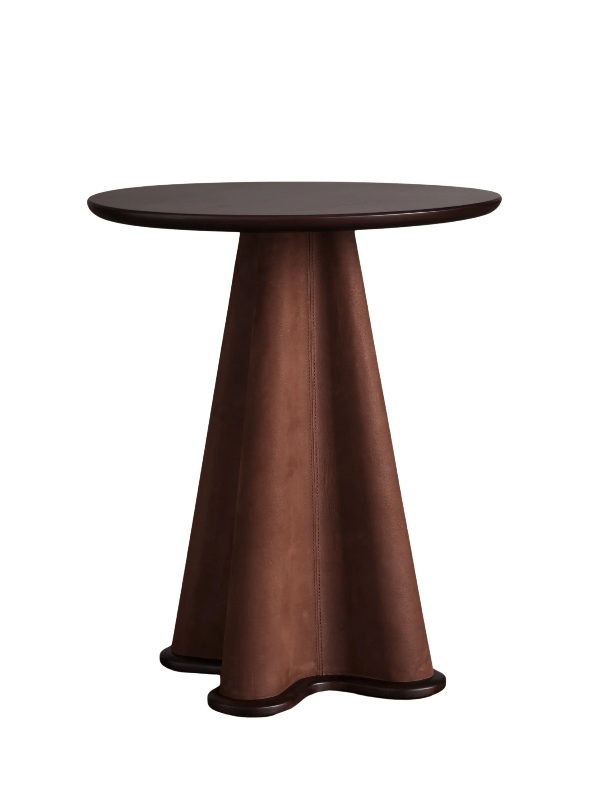 Arhaus Volant Leather End Table