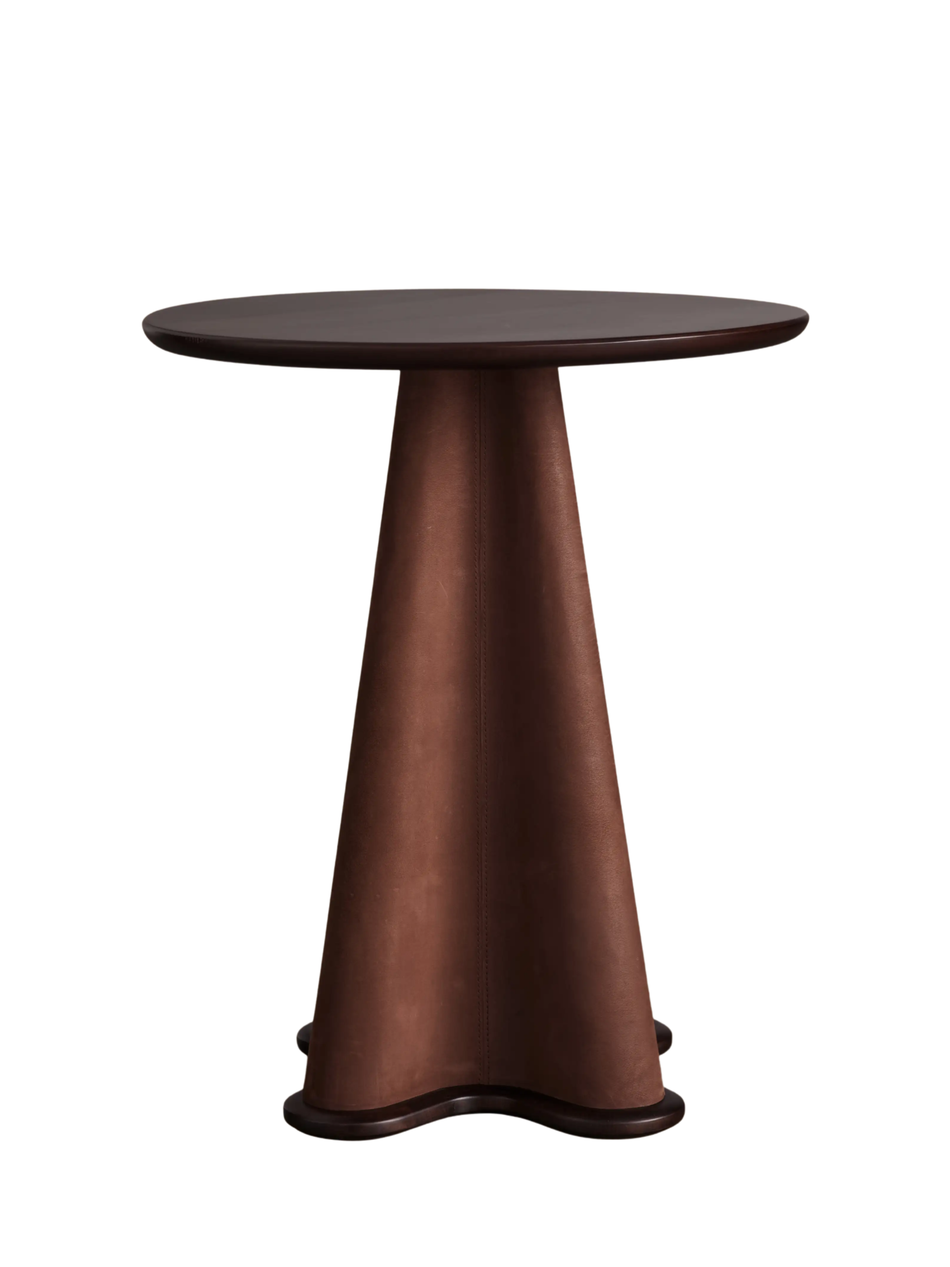Arhaus Volant Leather End Table