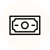 Dollar bill icon.