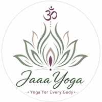 Jaaa Yoga-logo met turquoise 