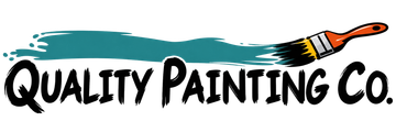 Quality Painting Co. logo with a paintbrush and black text on white background