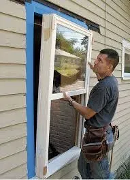New vinyl replacement window installed on a Lawton, OK home