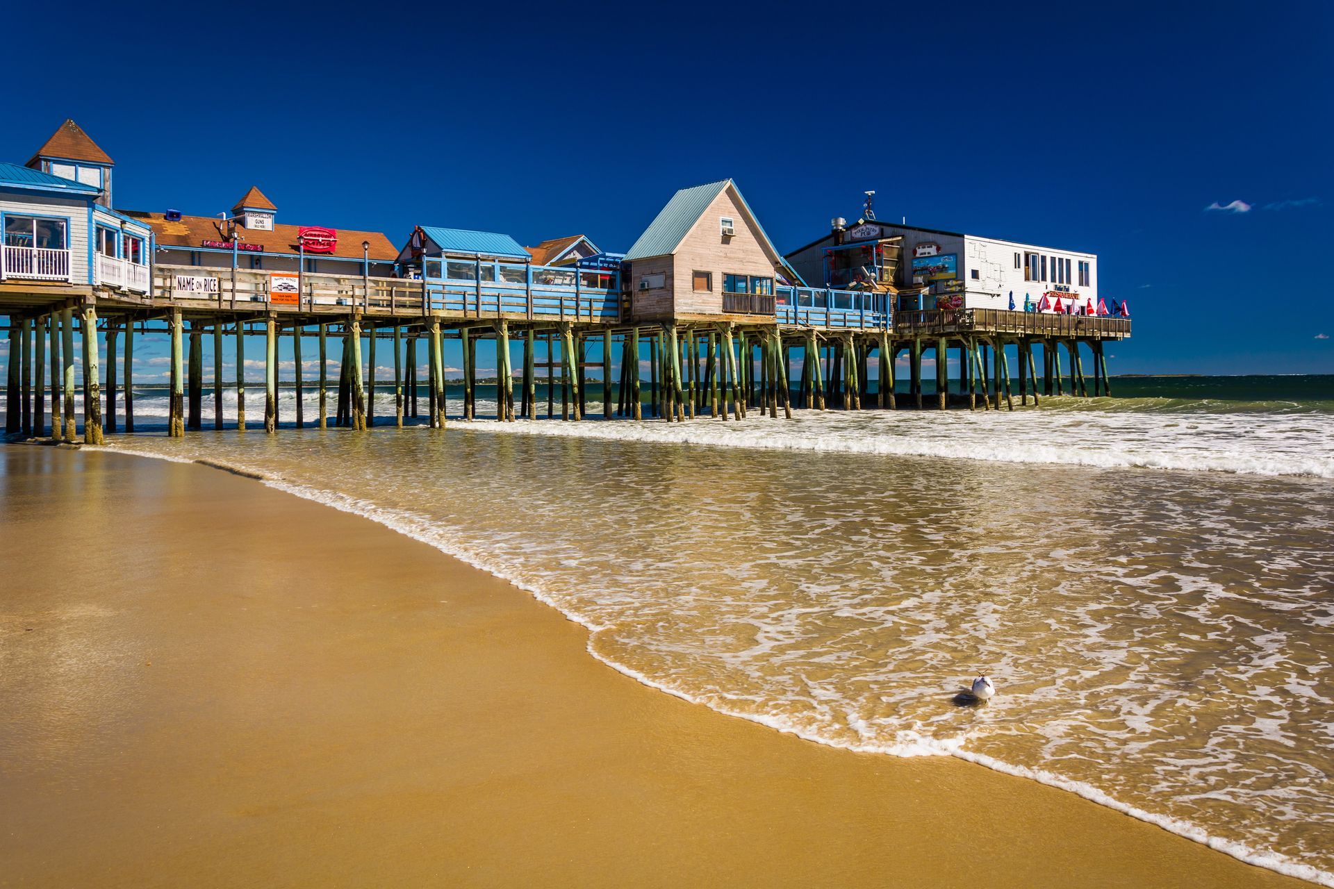 Old Orchard Beach, Maine view of the pier