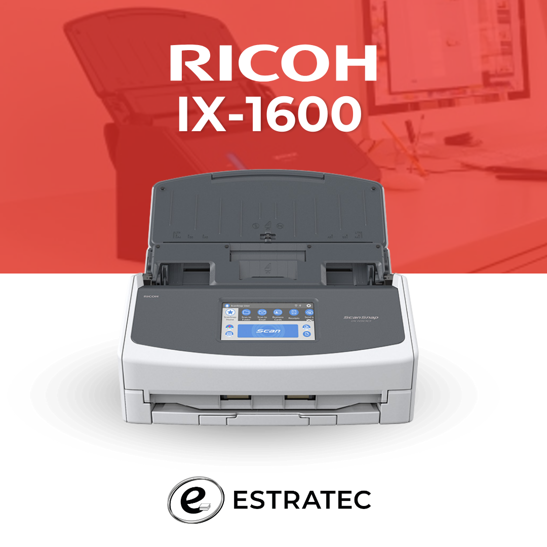 Un anuncio de una impresora Ricoh ix 1600