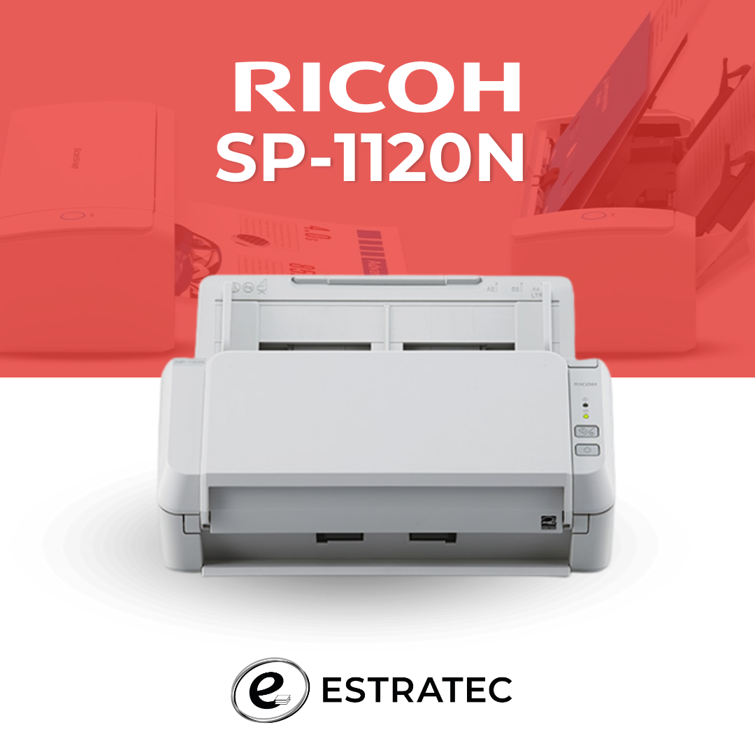 Un anuncio de una impresora Ricoh SP-1120N
