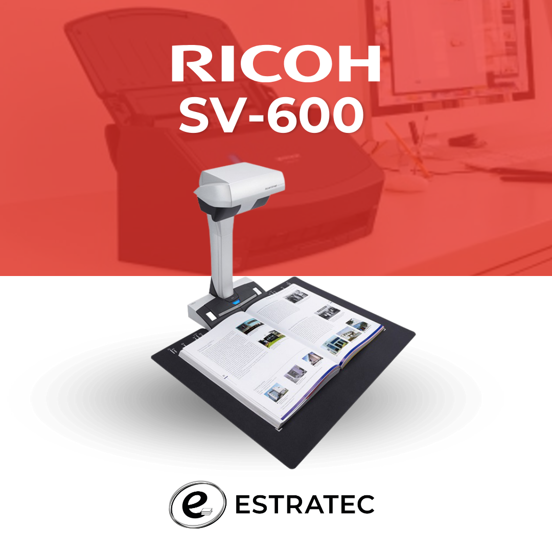 Un anuncio de un escáner Ricoh SV-600