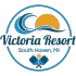 Victoria Resort logo with blue wave and sun, text “South Haven, MI”