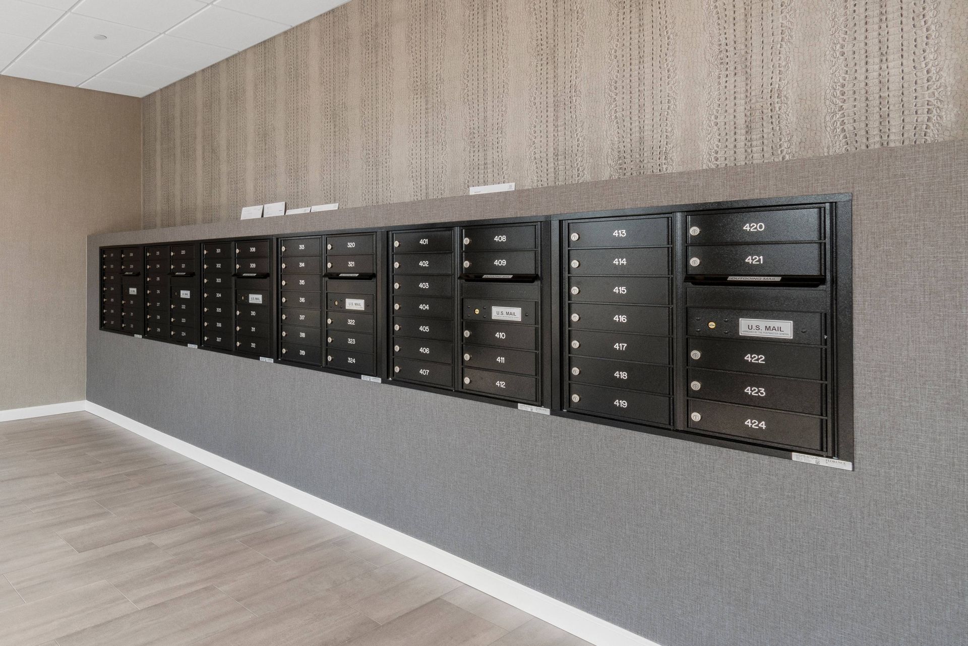 Mail boxes at Cove164.