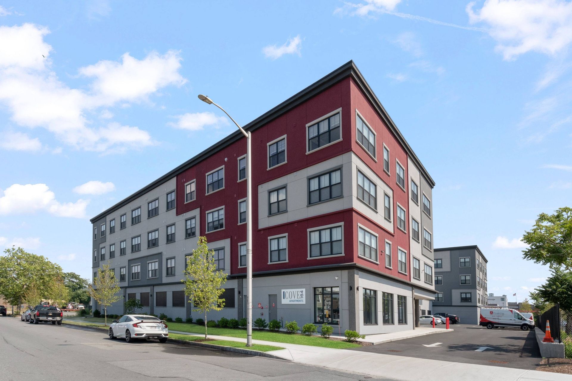 Apartment exterior at Cove164.
