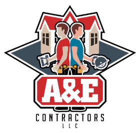 A logo for a company called A & E Contractors.