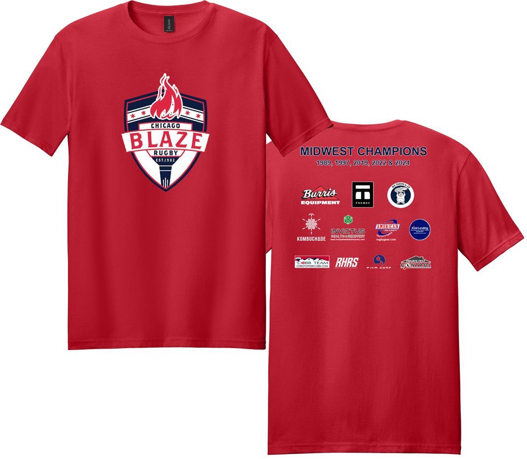 Blaze - Midwest Champions T-Shirt (RED) *CLOSEOUT*