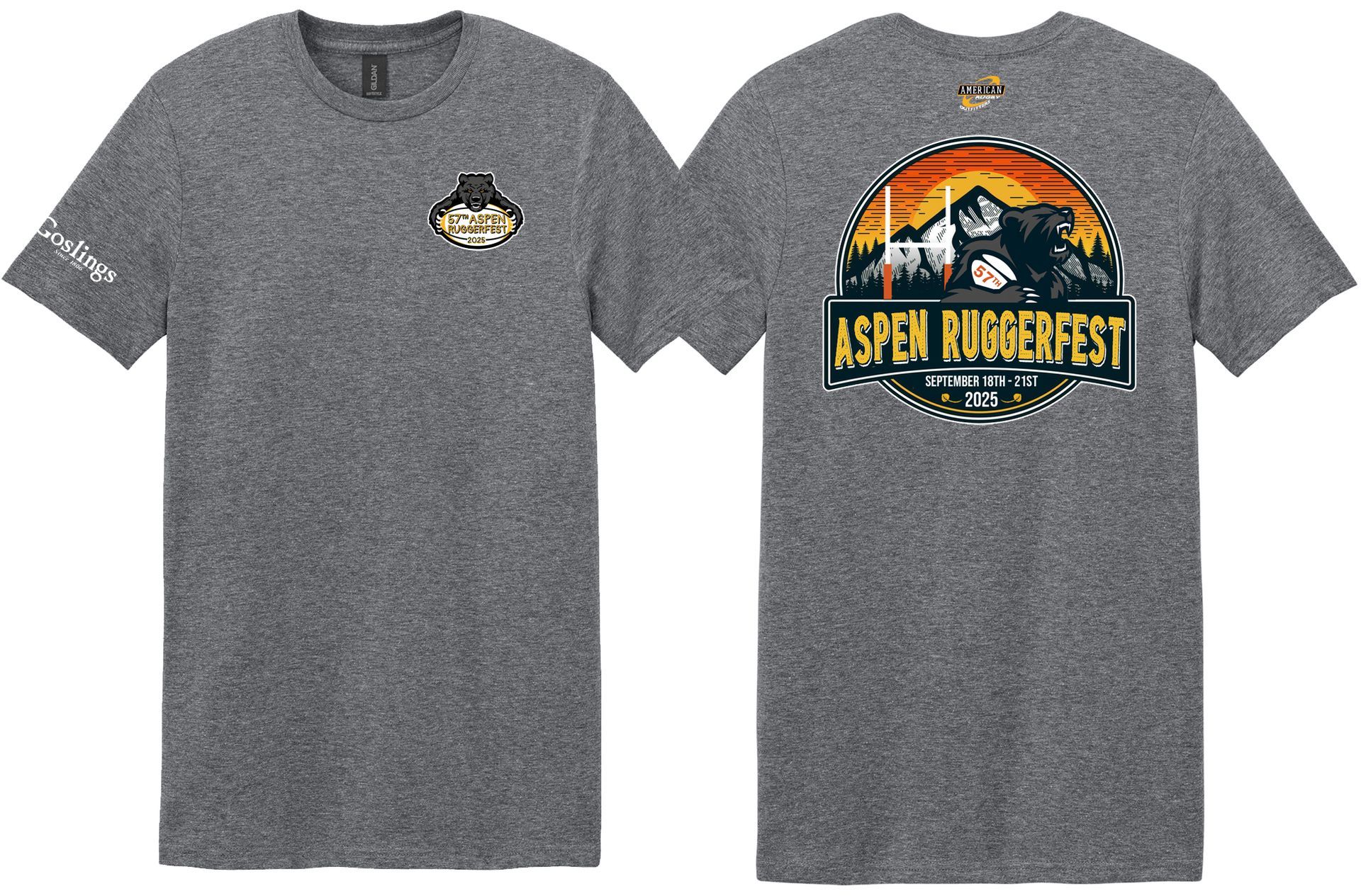 2025 Ruggerfest - T-Shirt (Graphite Heather)