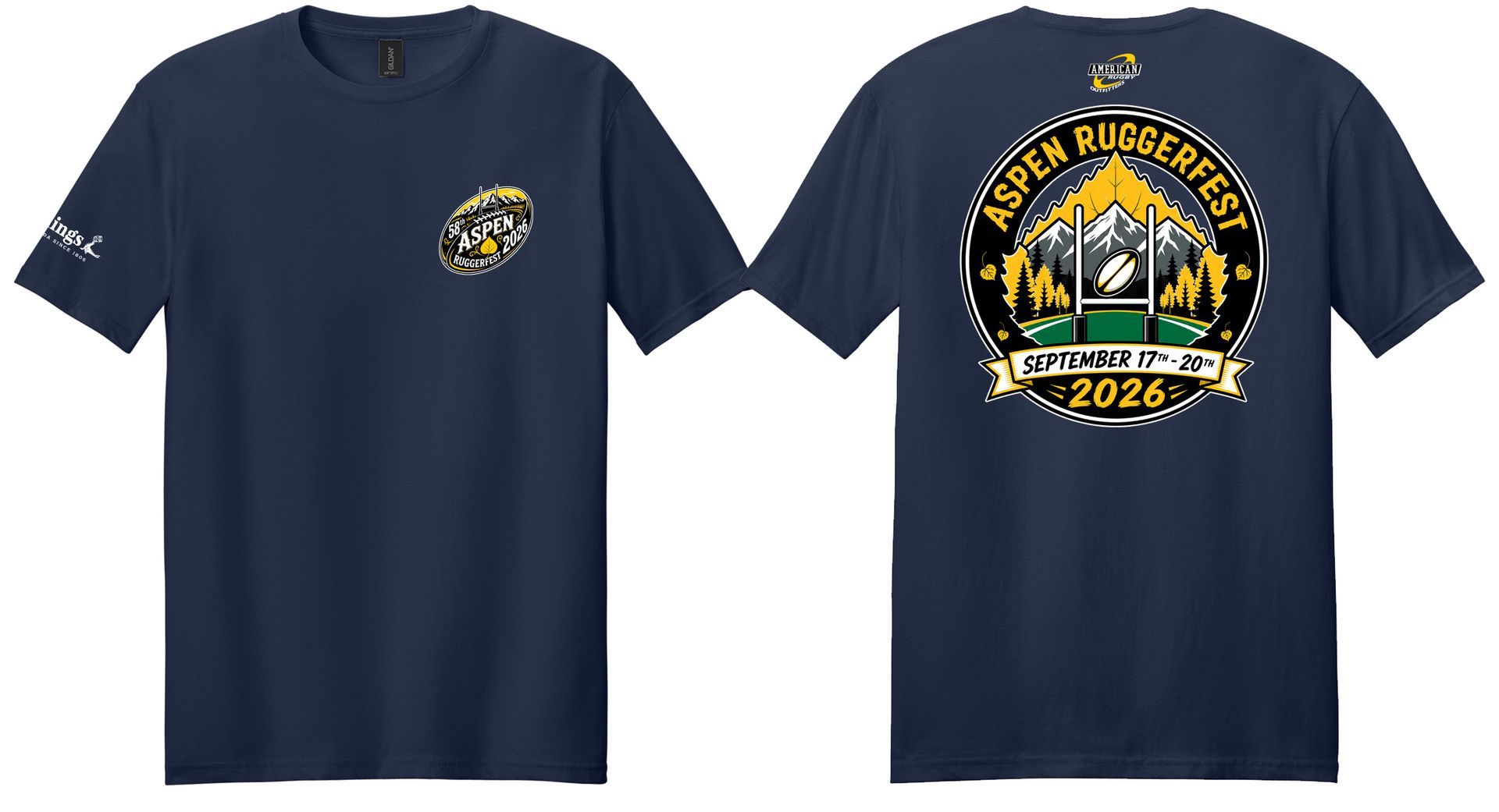 2026 Ruggerfest - Tournament T-Shirt (Navy)