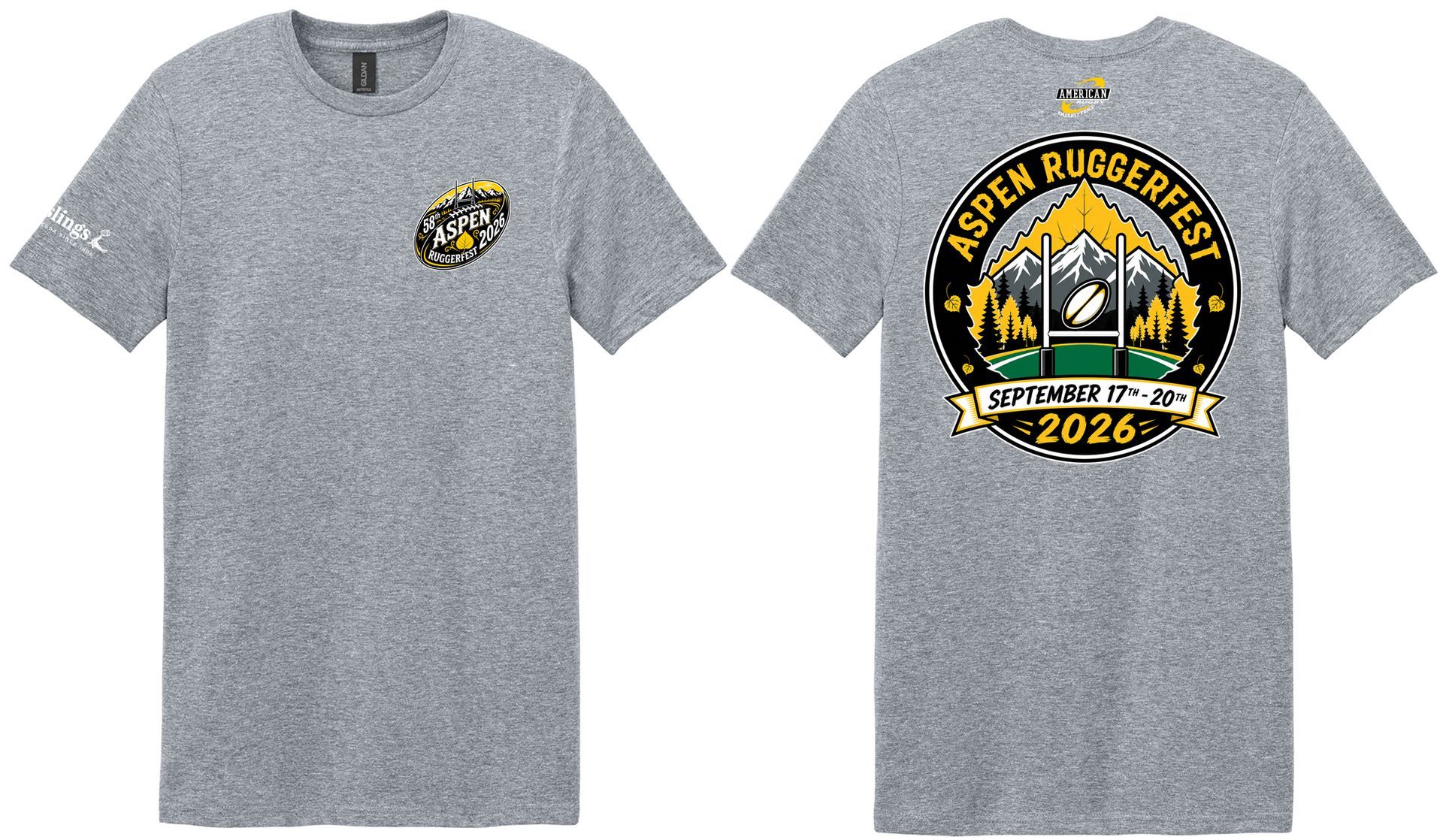 2026 Ruggerfest - Tournament T-Shirt (Sport Grey)