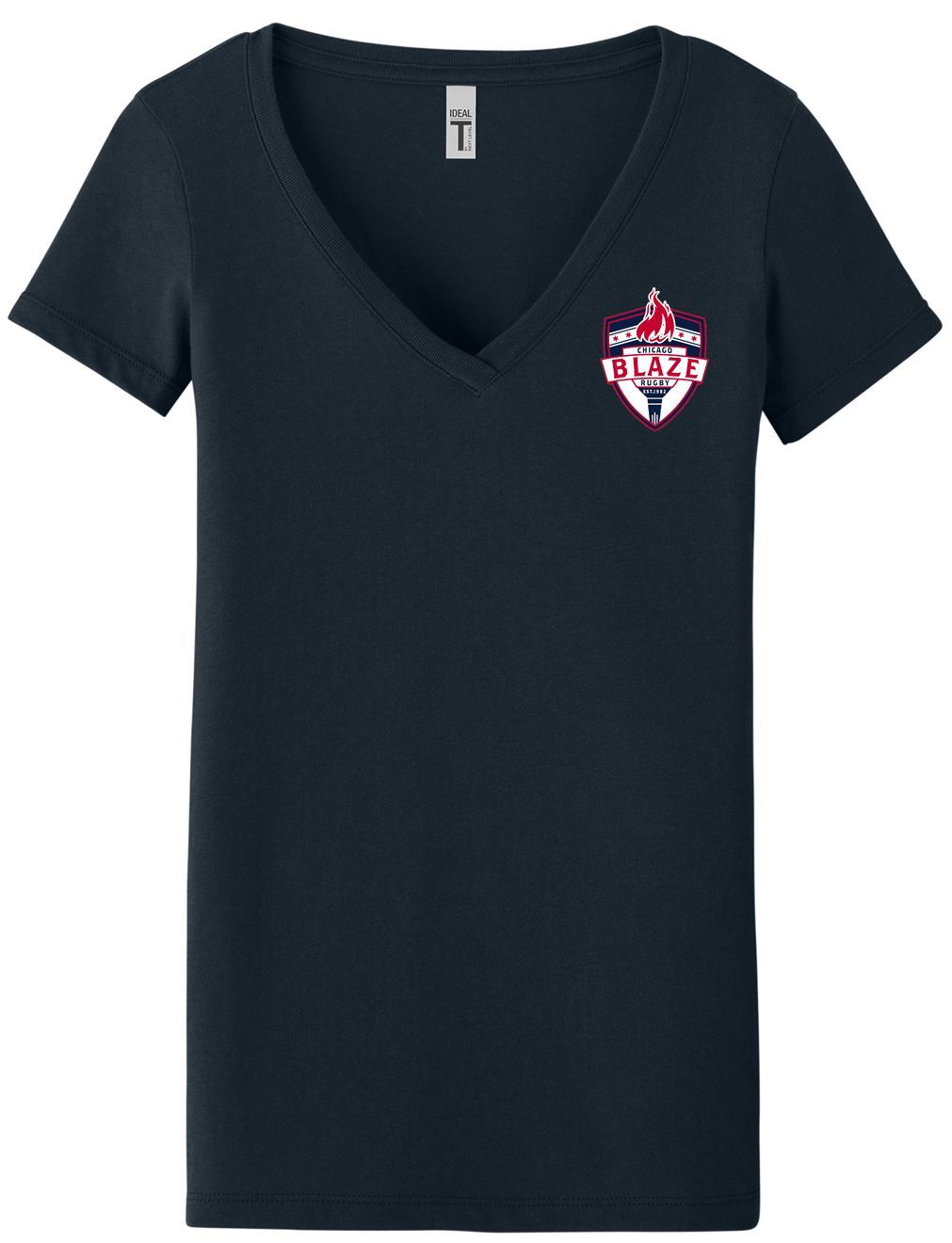 Blaze - Women's V-Neck Tee (Navy) *CLOSEOUT*
