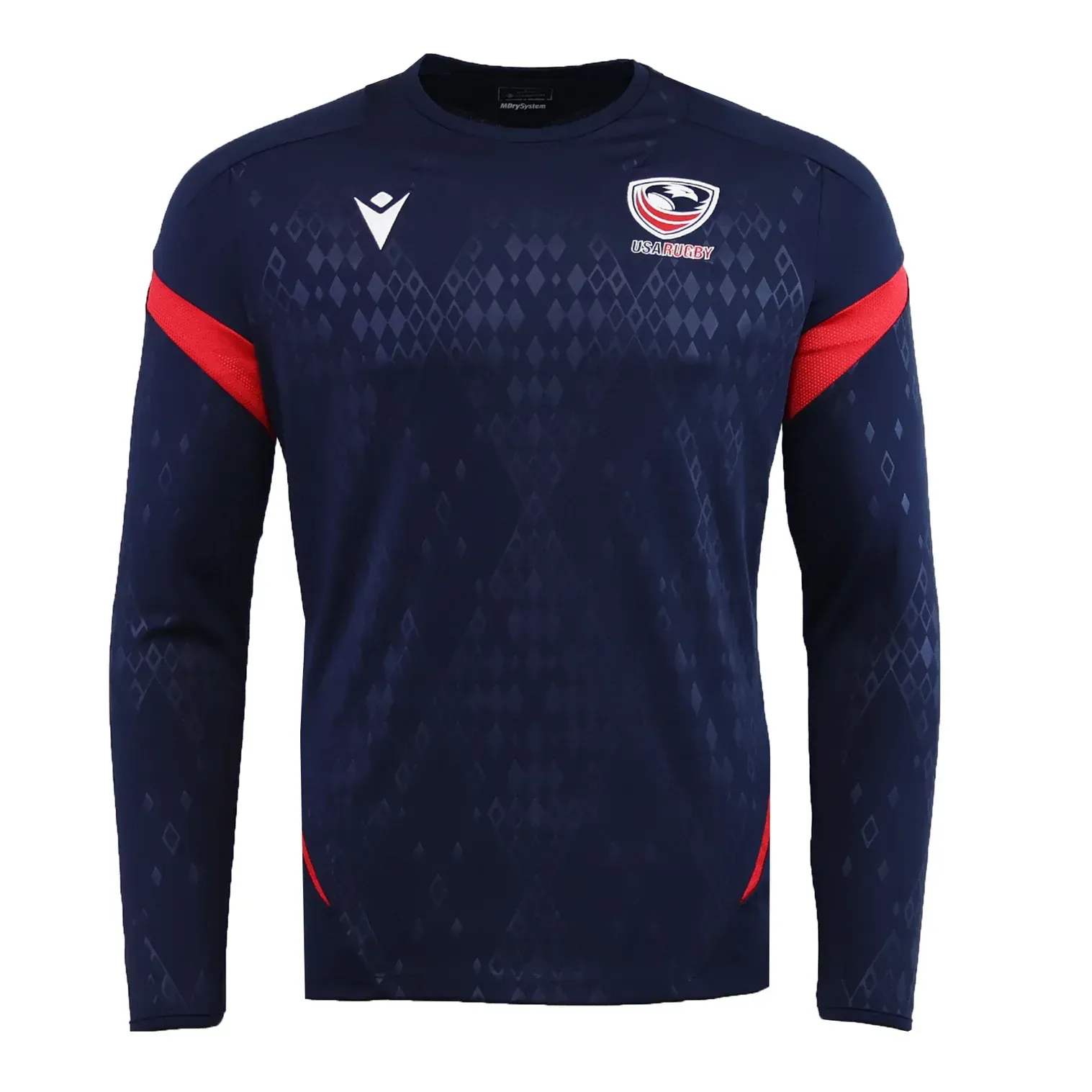 USA Rugby 25/26 LS Training Poly Shirt by Macron