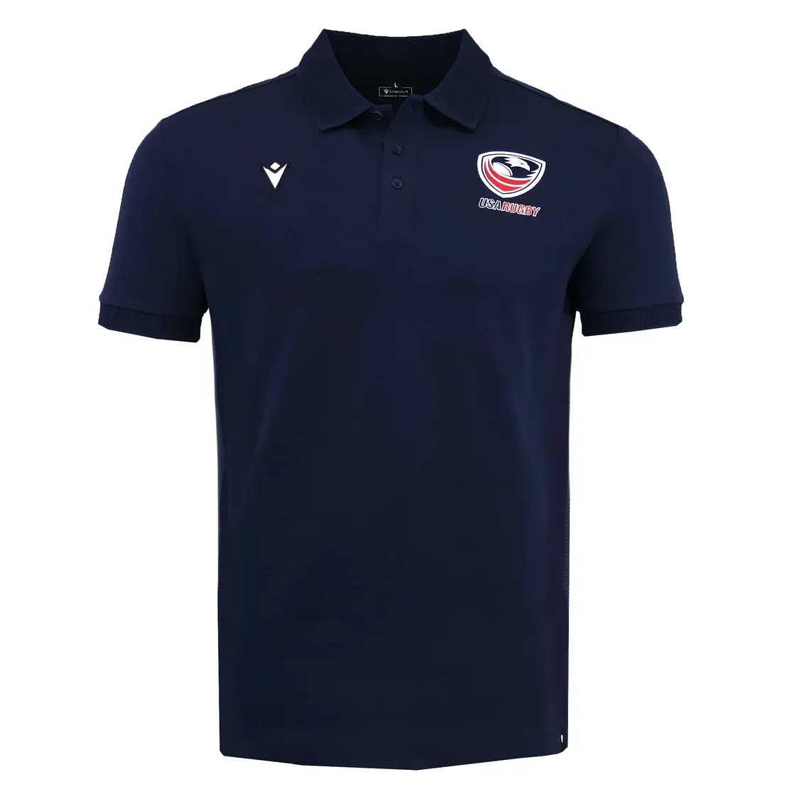 USA Rugby 25/26 Athleisure Cotton Polo by Macron