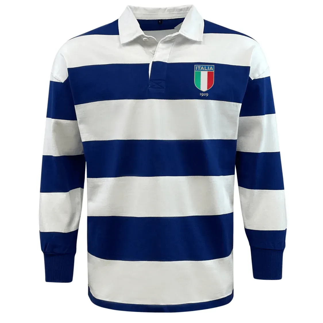 Nations of Rugby Italy Vintage Hooped Classic Jersey