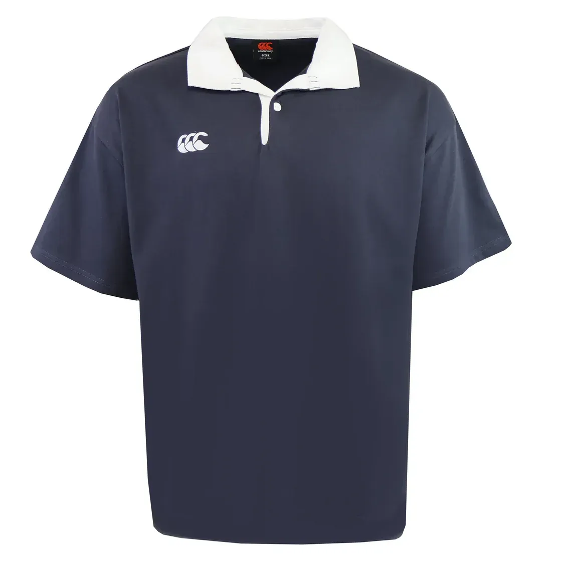 Canterbury Fundamental Solid Dye Short Sleeve Rugby Jersey - India Ink