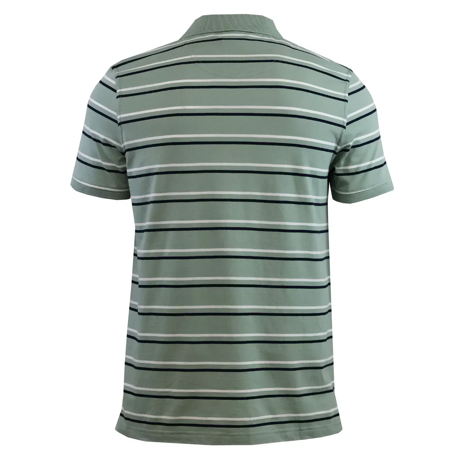 Canterbury Fundamental Yarn Dye Stripe Polo - Green/Black/White