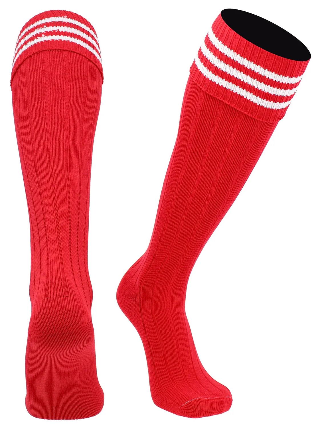 European 3-Stripes Fold Down Top Socks