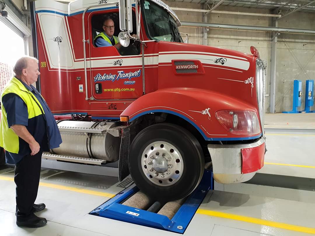 An Old Man Operation a Truck into a Braketest | Swan Hill, Vic | Pickering Transport Group