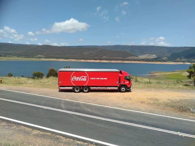 Coca-Cola Red Truck and an Ocean on Their Back | Swan Hill, Vic | Pickering Transport Group