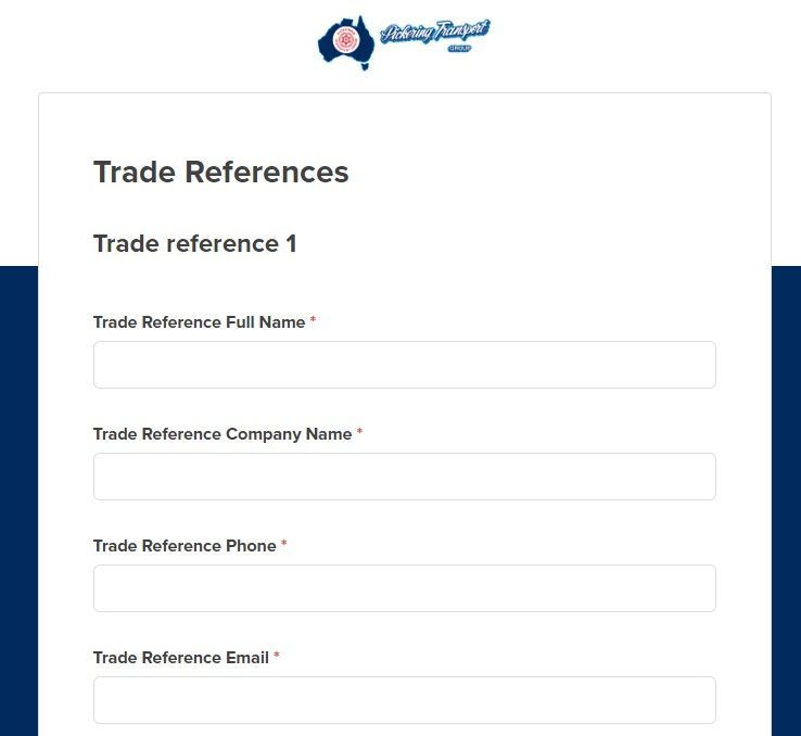 Image of a Trade Reference Request | Swan Hill, Vic | Pickering Transport Group Image of a Trade Reference Request | Swan Hill, Vic | Pickering Transport Group