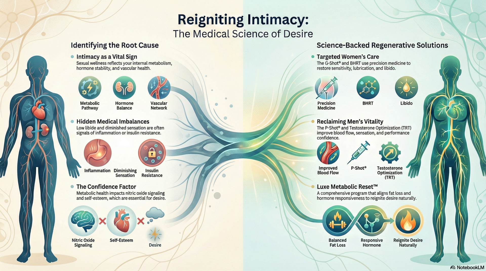 Infographic Medical Science of Desire explained by Dr. Ianculovici, DNP, FAAMFM, AGNP at Mirelle Institute for Anti-Aging in New Jersey
