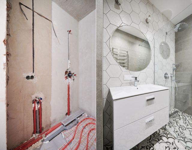 Bagno in fase di ristrutturazione