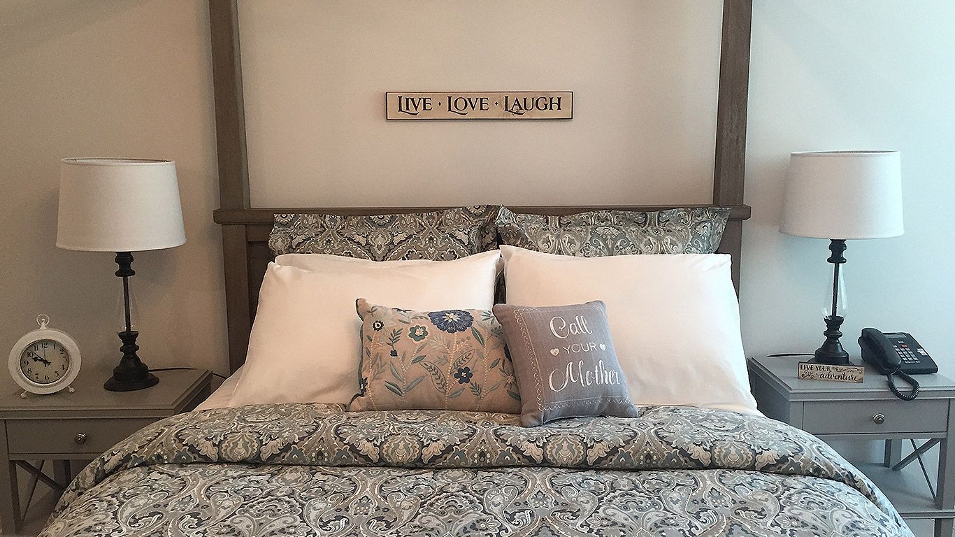 Bed and Nightstands