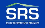 A blue realtor logo on a white background
