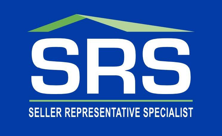 A blue realtor logo on a white background