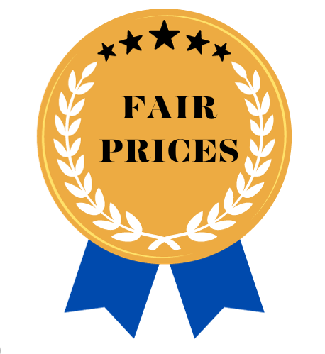 Gold badge with text