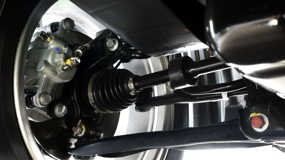 A Close Up of the Underside of a Car 's Suspension System — Unified Mechanical – Mobile Mechanic In Goonellabah, NSW