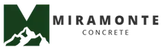 Logo of Miramonte Concrete; dark green 