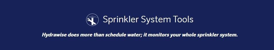 Dark blue banner with the text