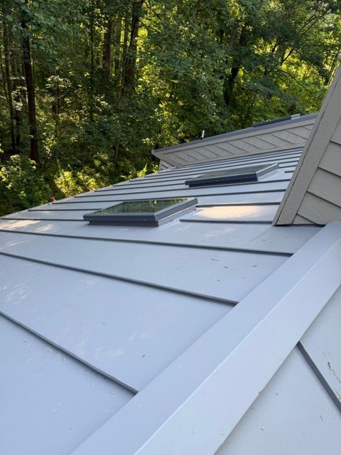 Slate Gray Standing Seam metal McGlothlin Roofing