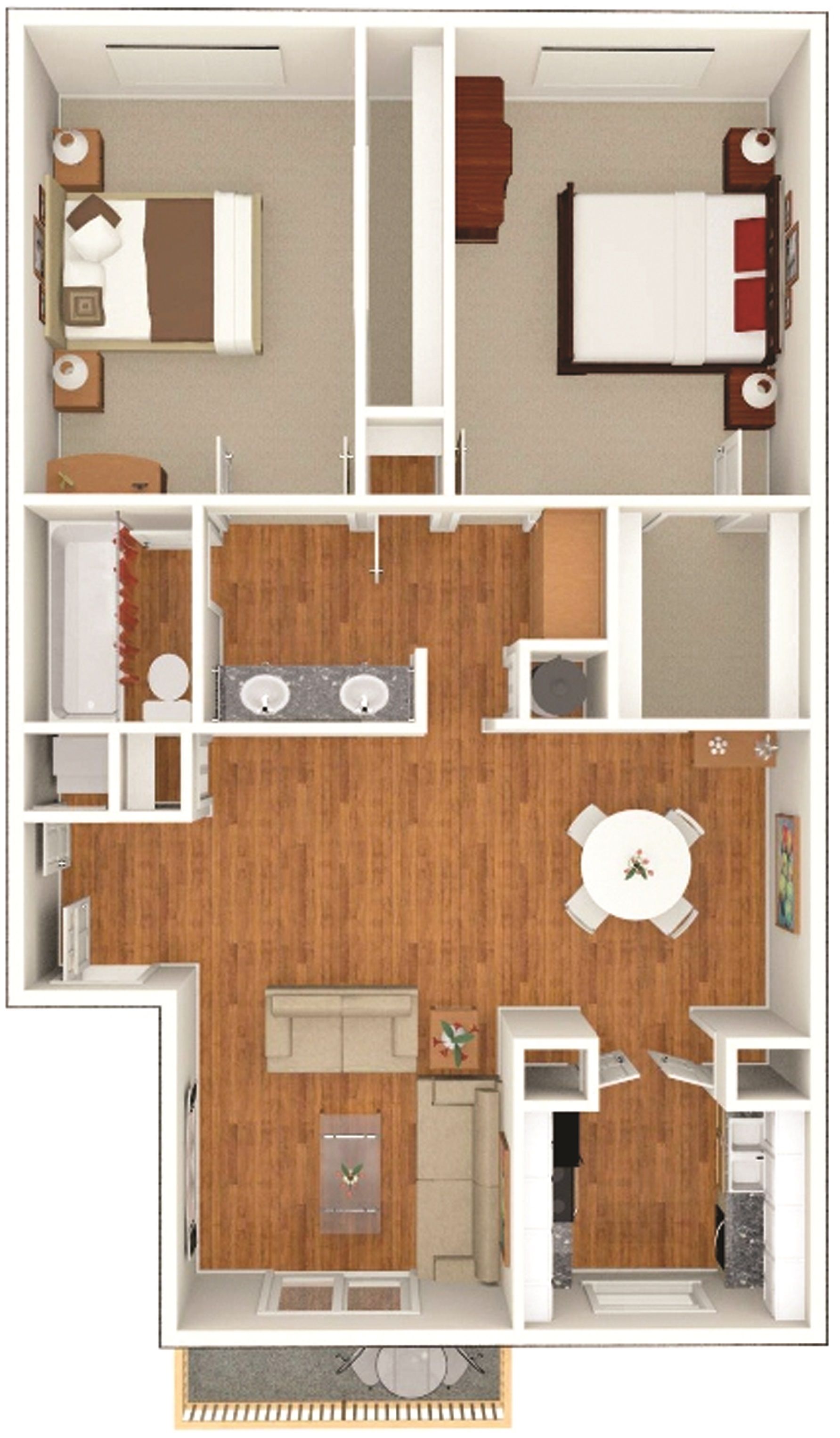 2 Bed | 1 Bath