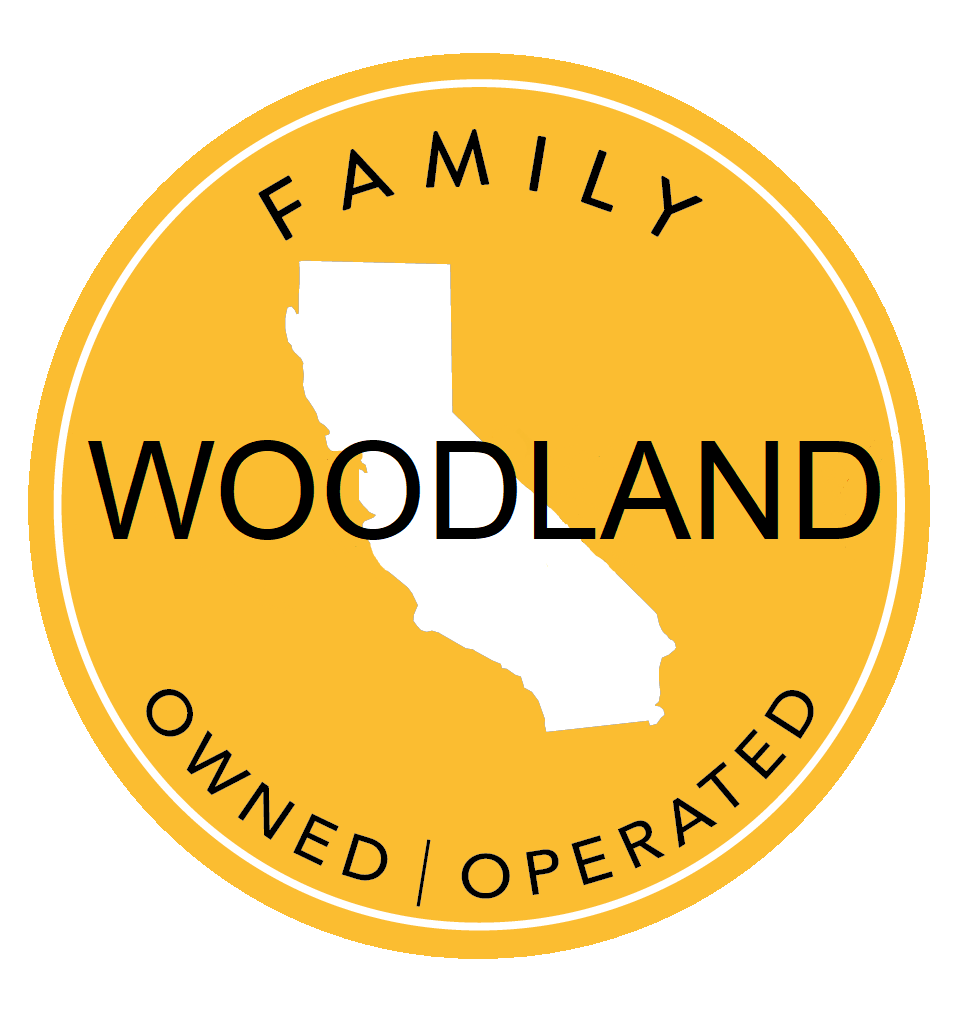 The Californian - Assisted Living & Dementia Care A yellow sticker that says family woodland owned operated