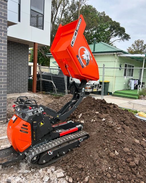 small red dumper