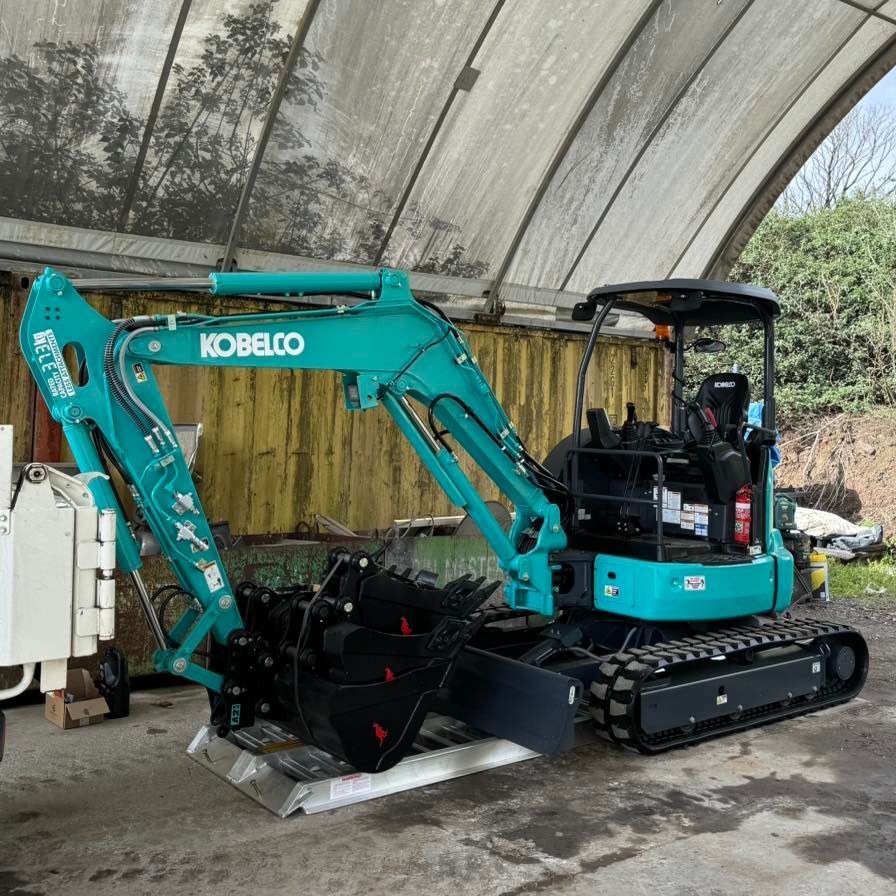 a JayJay Hire mini excavator