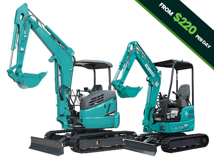 two excavators