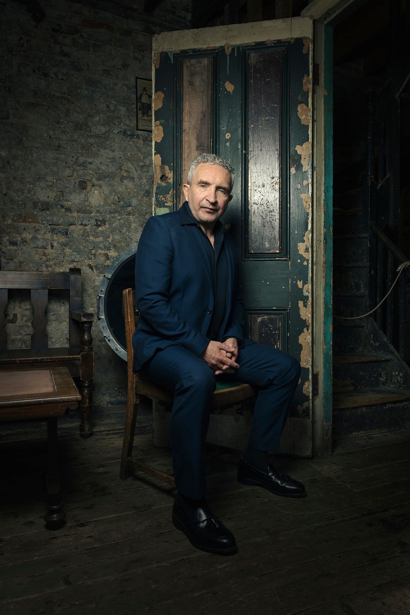Editorial portrait of Eddie Marsan for Detail magazine, shot by Bedfordshire photographer Dammo
