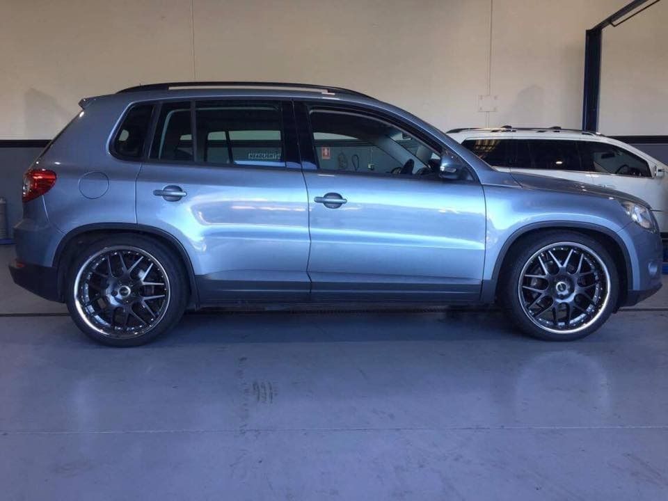 A Blue Volkswagen Tiguan Is Parked In A Garage — Browns Autobahn In Nambour, QLD