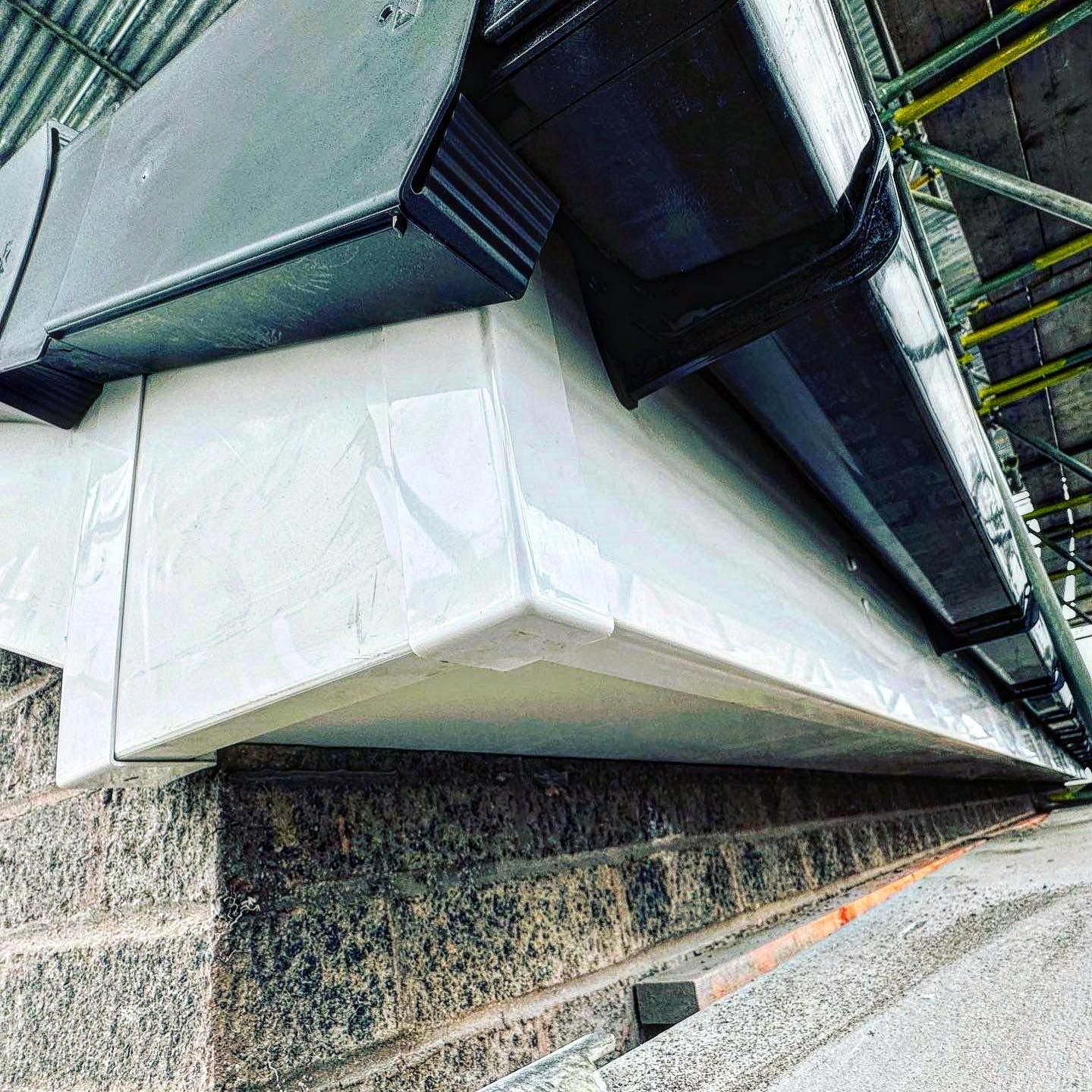 a picture of fascia and soffit replacement by roofers rotherham