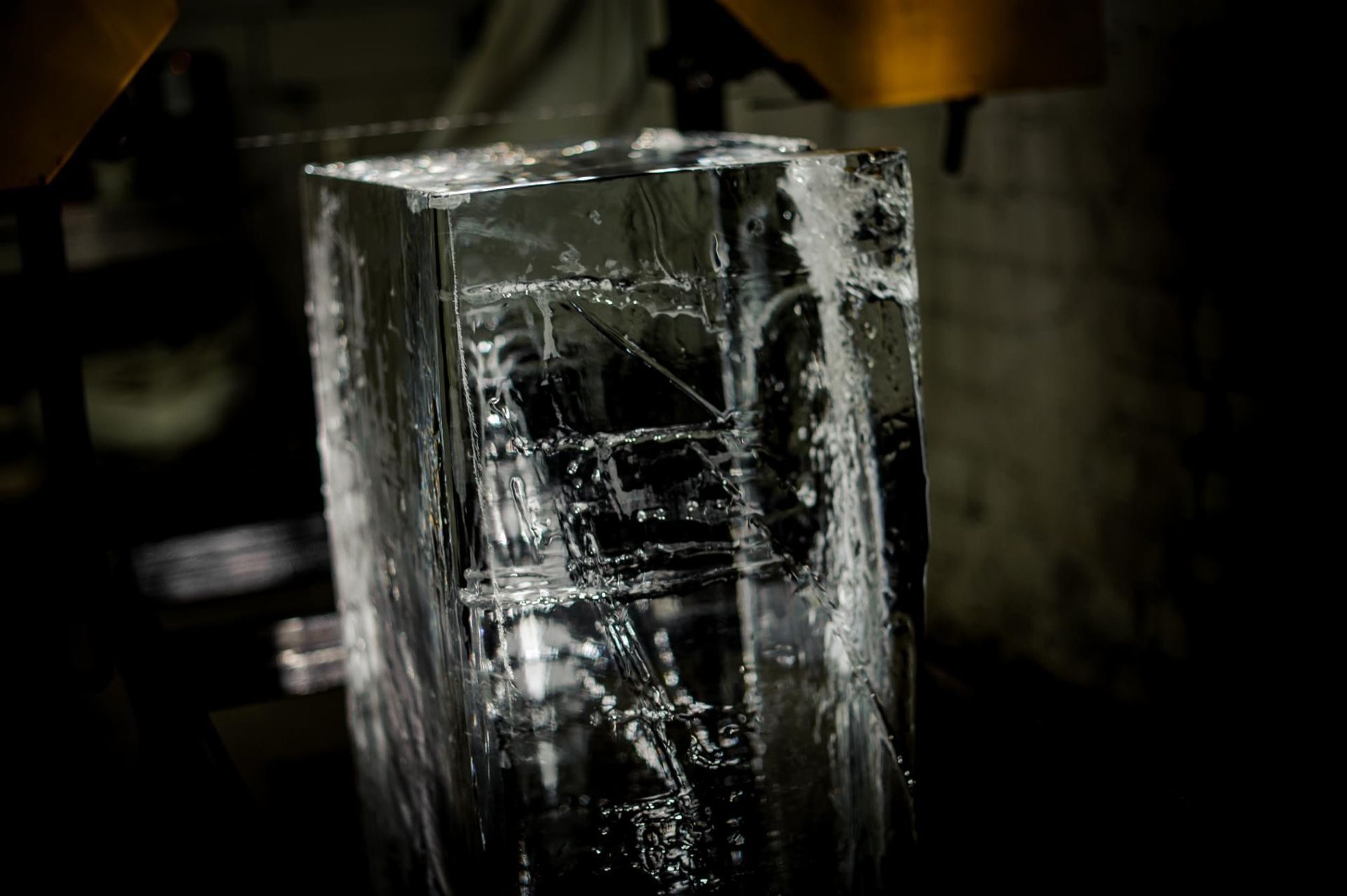 A Large, Transparent Rectangular Block of Clear Ice — Cool Blue Ice & Water in Taminda, NSW