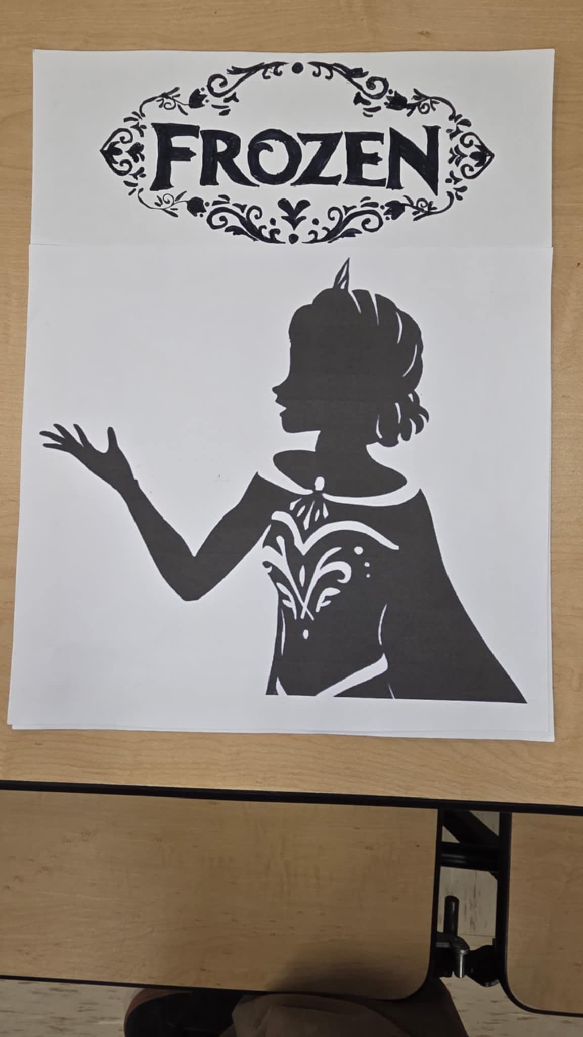 Poster with the word