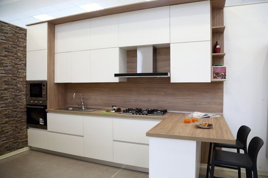 cucina con bancone