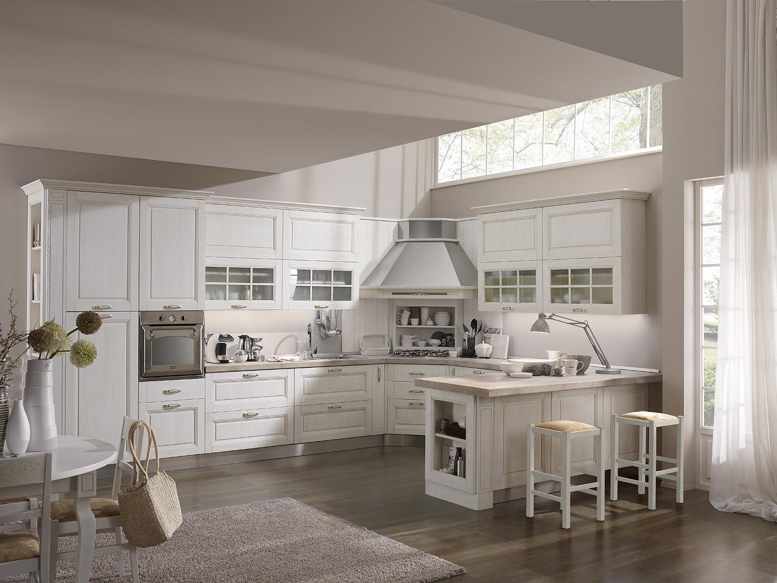 cucina moderna bianca